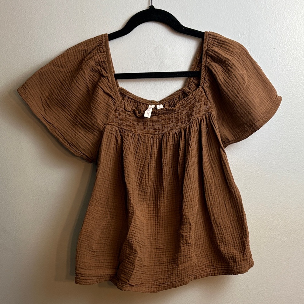 Elegant Brown Blouse for Women